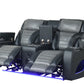 S4200 Robin (Black) 3PCS - Sofa and Loveseat, & Recliner
