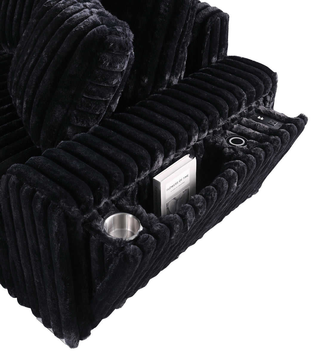 S329 Snuggle Station (Black)7pcs Sectional