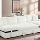 July  Double Storage Chaise Sectional (w/ Pull Out Bed)