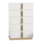 B7551 Evon (White) Queen and King bedroom set