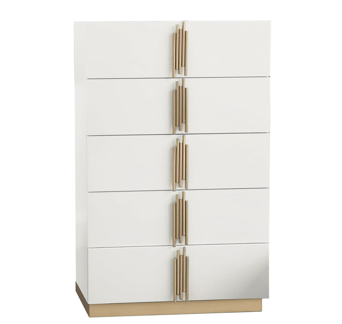 B7551 Evon (White) Queen and King bedroom set