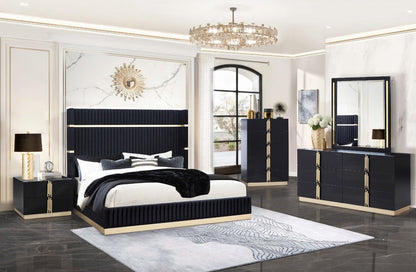 B7550 Evon (Black) Queen and King bedroom set