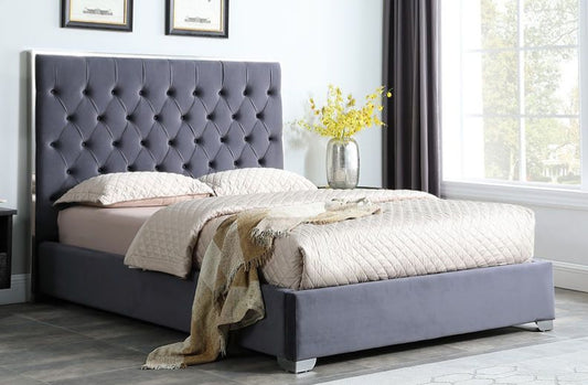B600 Rose Platform Bed  (Grey)  55"H