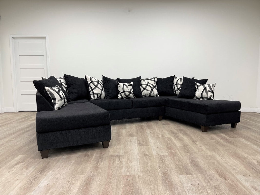 111 - Sectional Black - Steel