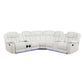 S2021 Lucky Charm Sectional (White) Reclining sectional