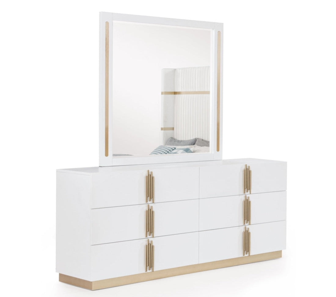 B7551 Evon (White) Queen and King bedroom set