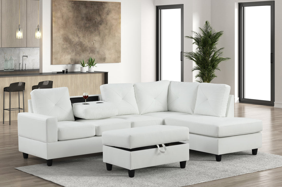 Rocket  Reversible Sectional + Ottoman