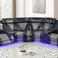 S4201 Robin (Black) Reclining Sectional