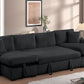 July  Double Storage Chaise Sectional (w/ Pull Out Bed)