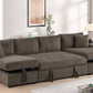 July  Double Storage Chaise Sectional (w/ Pull Out Bed)