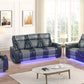 S4200 Robin (Black) 3PCS - Sofa and Loveseat, & Recliner