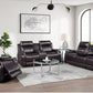 S2121 Ethan (Brown)3pcs Recliner Set