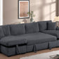 July  Double Storage Chaise Sectional (w/ Pull Out Bed)