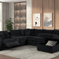 Hunter Black Sectional (W/ Bluetooth Speaker & Pull-Out Bed)
