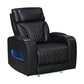 S2024 Skyline (Black)3PCS - Sofa and Loveseat, & Recliner