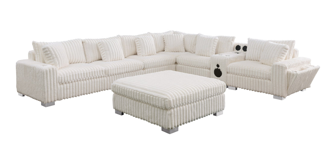 S329 Snuggle Station (Cream)7pcs Sectional