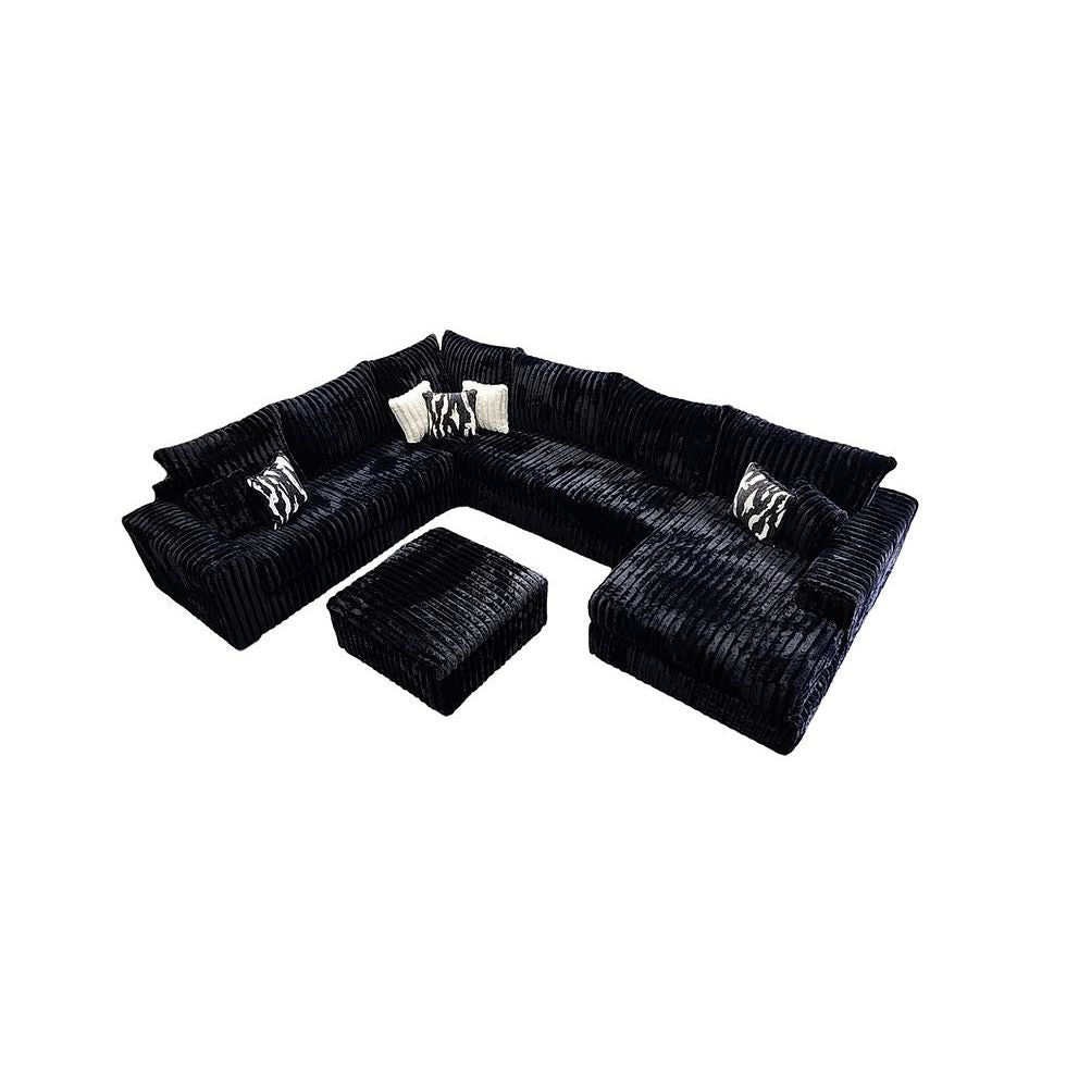 S320 Texan (Black)4pcs Sectional