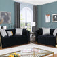 S3800 Athena (Black)Sofa and Loveseat