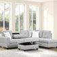 Rocket Gray Reversible Sectional