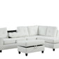 Rocket White PU Reversible Sectional **NEW ARRIVAL**