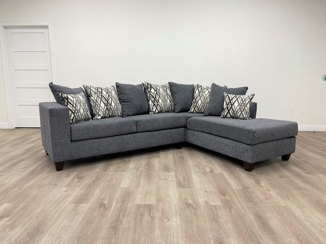 110 - Sectional (Dove Steel )