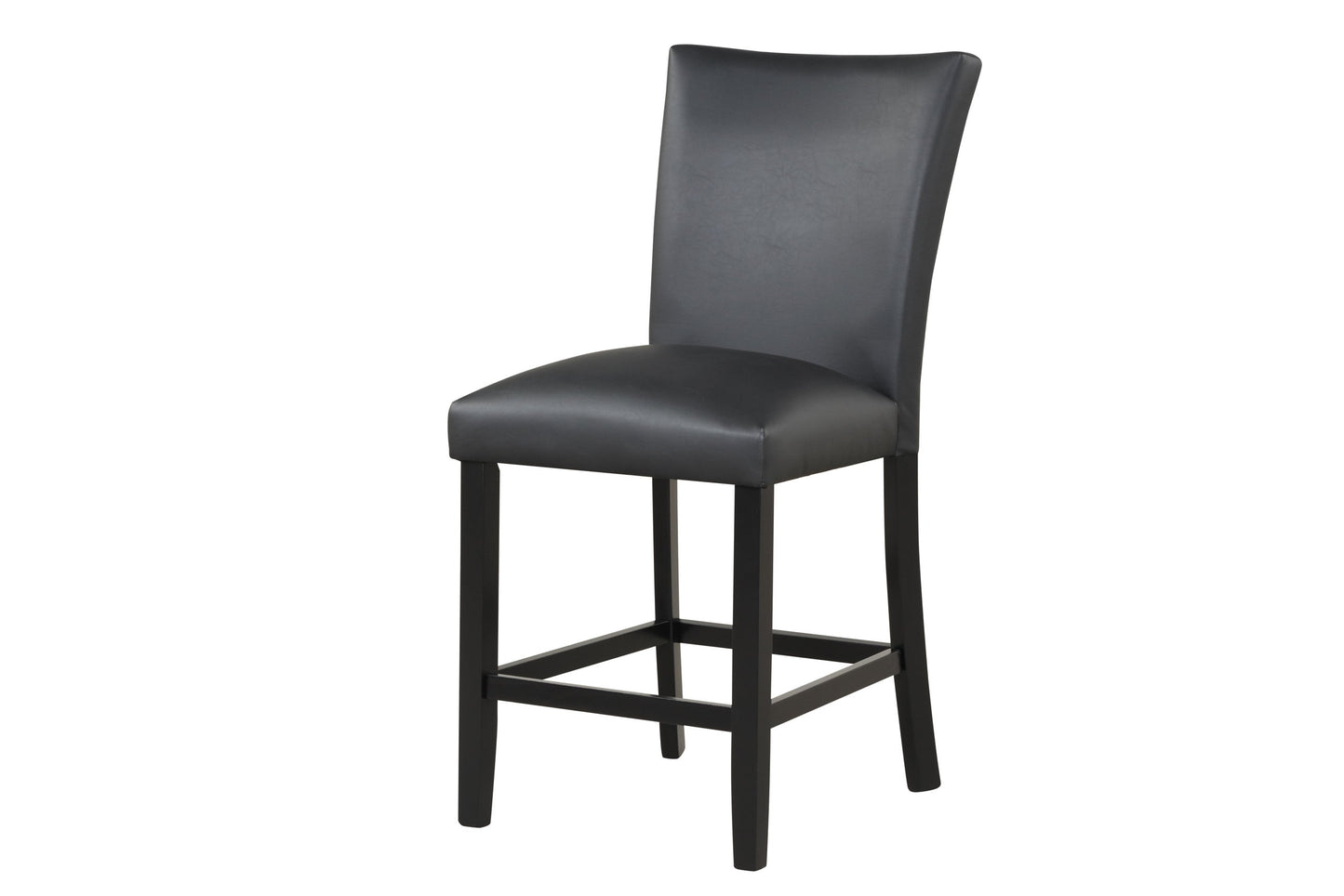 Dior PU - Black Pub Table + 4 Chair Dining Set