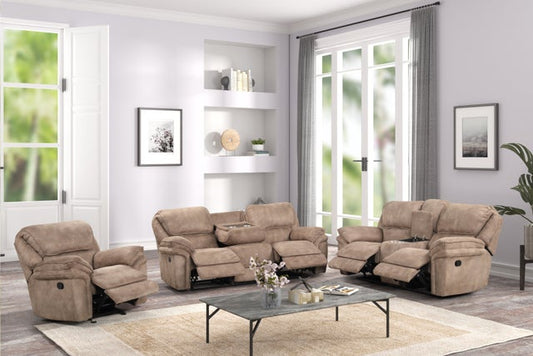 Austin Oversized 3pc Reclining Set (Mocha)