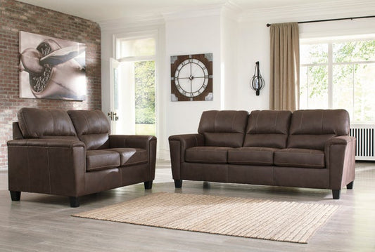 Ashley 940-03 Sofa & Loveseat (ETA 8/8) (Chestnut)