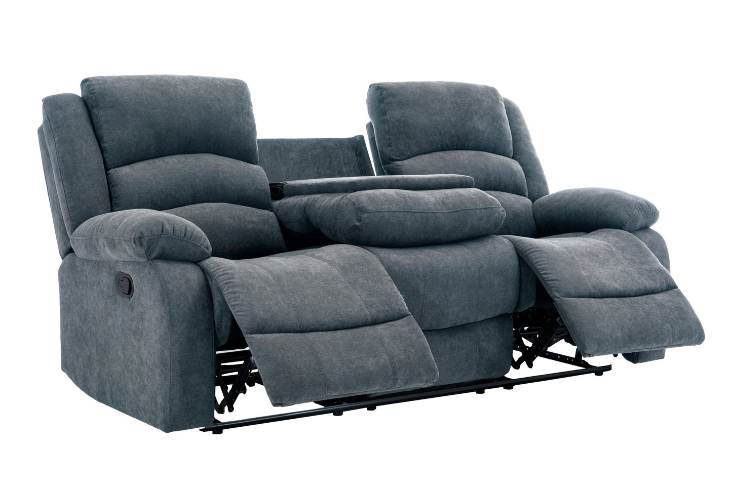 Dynamo Charcoal Grey Reclining 3 PC Living Room Set