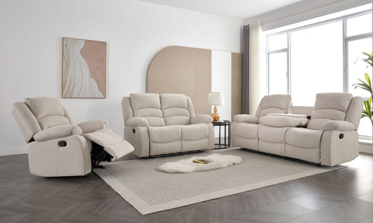 Dynamo Sand Reclining 3 PC Living Room Set