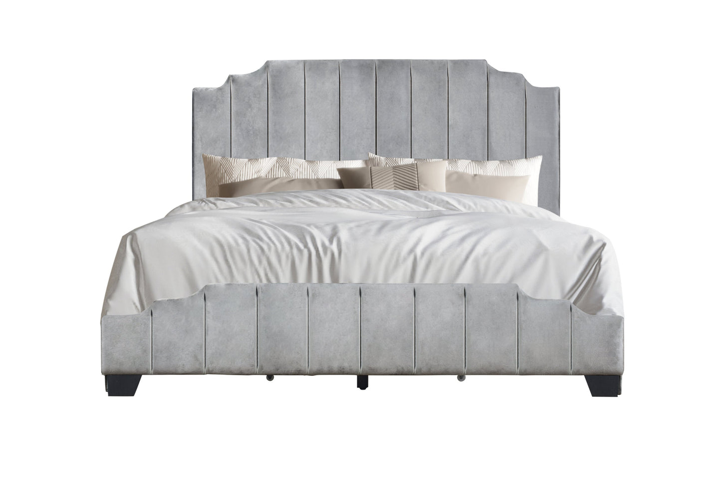 HH970 Grey Platform Bed