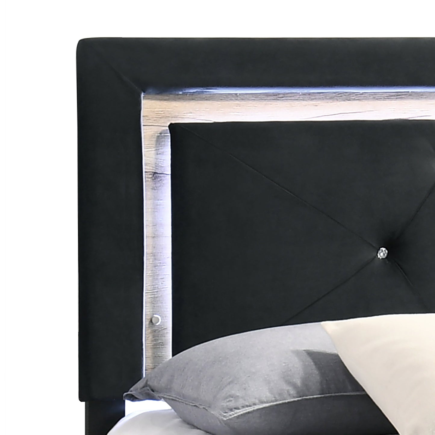 HH850 Black Platform Bed