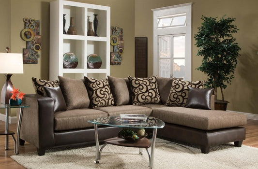 110 - Sectional (Brown )