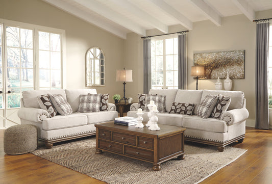 Ashely 151 Sofa & Loveseat Set (ETA 8/8) (Wheat)