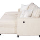 Sahara Beige - Double Storage Chaise Sectional w/ Drop Down Cupholders **ON SALE**
