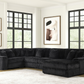 SEASONS2 BLACK 5PC Sectional (ETA 5/25)