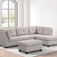 Sienna - Stone Sectional + Ottoman Set