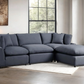 SKY Black Linen Modular Sectional