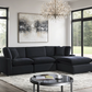 SKY Black Velvet Modular Sectional