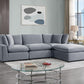 SKY Gray Velvet Modular Sectional