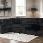 Sonic Black Sectional With Pull-Out Bed (ETA 5/12)