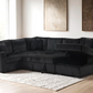 Sonic Black Sectional With Pull-Out Bed (ETA 5/12)