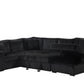 Sonic Black Sectional With Pull-Out Bed (ETA 5/12)