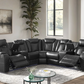 Spaceship Black Power Reclining Sectional