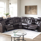 Spaceship Espresso Power Reclining Sectional **ON SALE**
