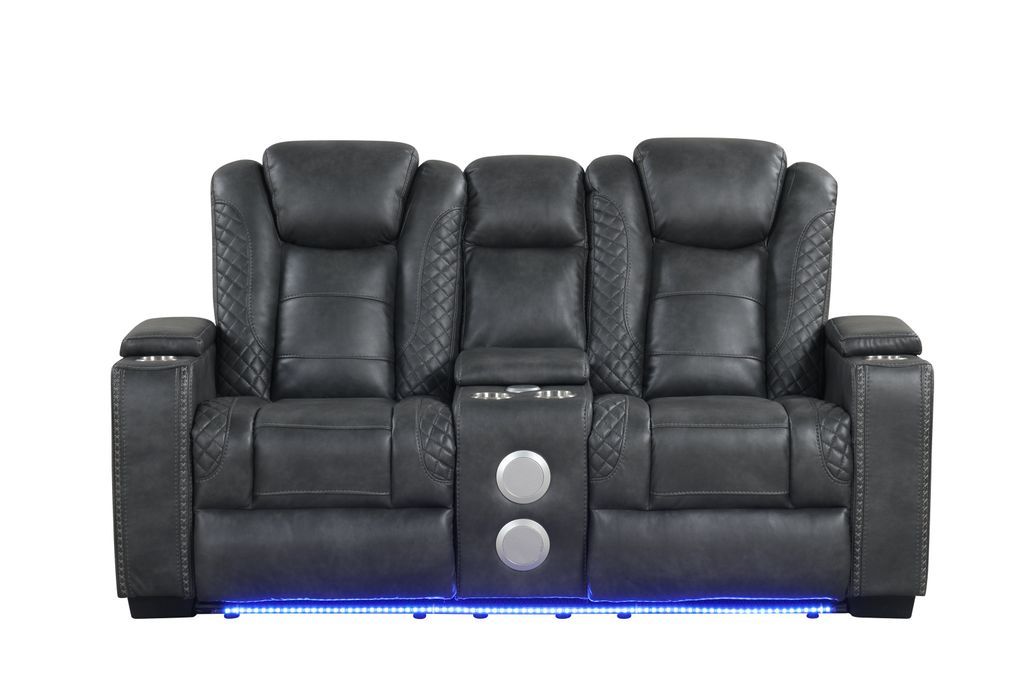 STEFANO30 3PC Reclining Set (Gray)