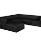 XL CLOUD BLACK Sectional + Ottoman Set