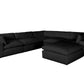 XL CLOUD BLACK Sectional + Ottoman Set