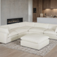XL CLOUD SAND Sectional + Ottoman Set