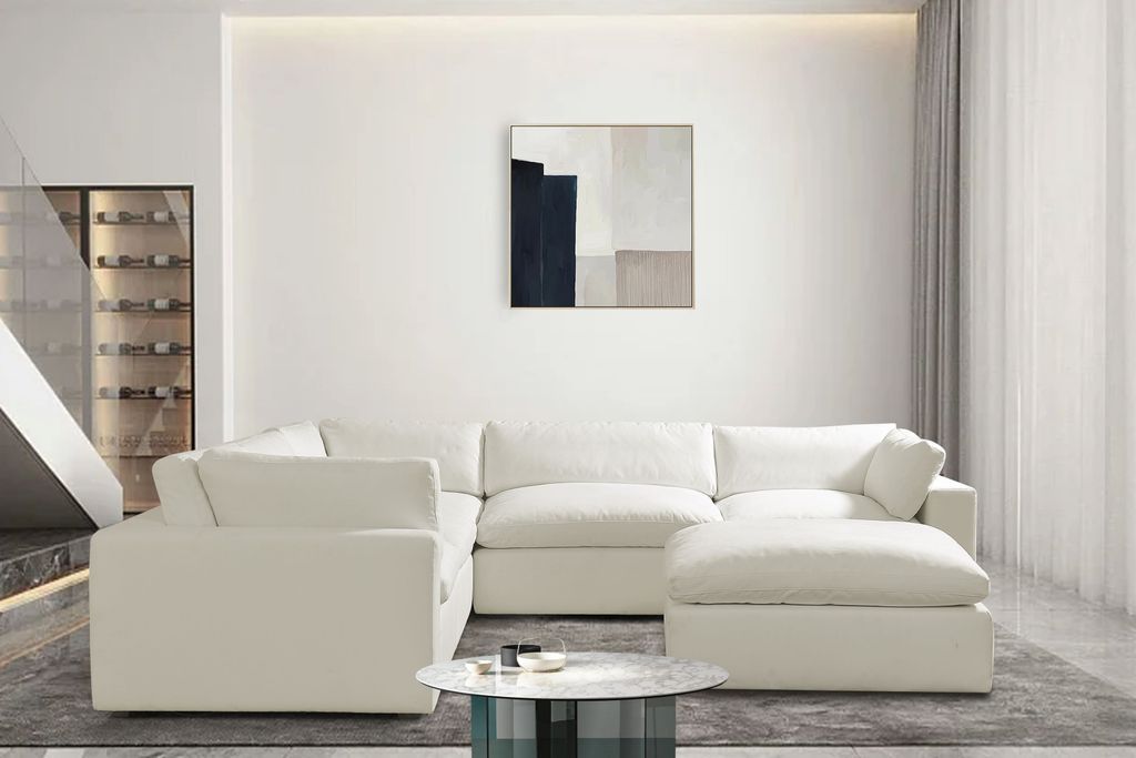 XL CLOUD SAND Sectional + Ottoman Set